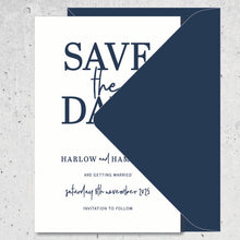 Load image into Gallery viewer, Linear Love Save the Date

