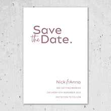 Load image into Gallery viewer, Timeless Save the Date

