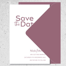 Load image into Gallery viewer, Timeless Save the Date
