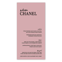 Load image into Gallery viewer, The Chanel Menu
