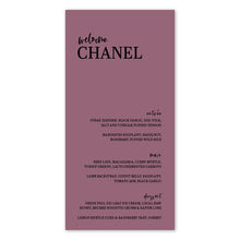 Load image into Gallery viewer, The Chanel Menu
