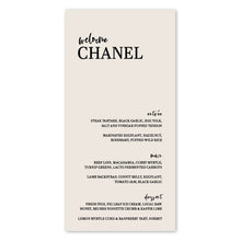 Load image into Gallery viewer, The Chanel Menu

