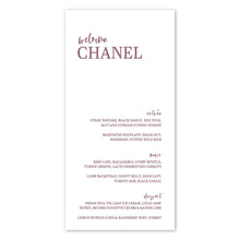 Load image into Gallery viewer, The Chanel Menu
