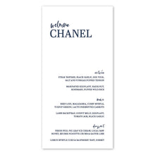 Load image into Gallery viewer, The Chanel Menu
