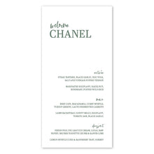 Load image into Gallery viewer, The Chanel Menu
